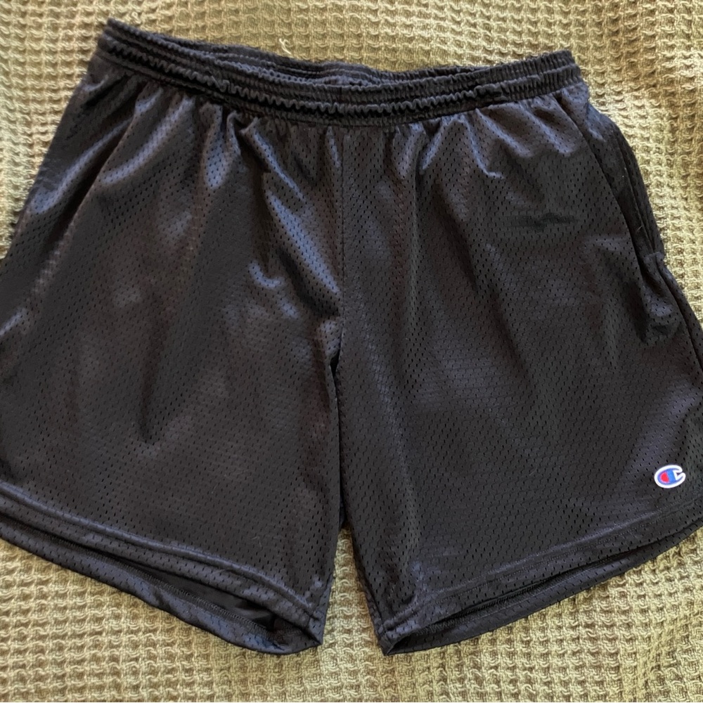 Champion Black Mesh Shorts